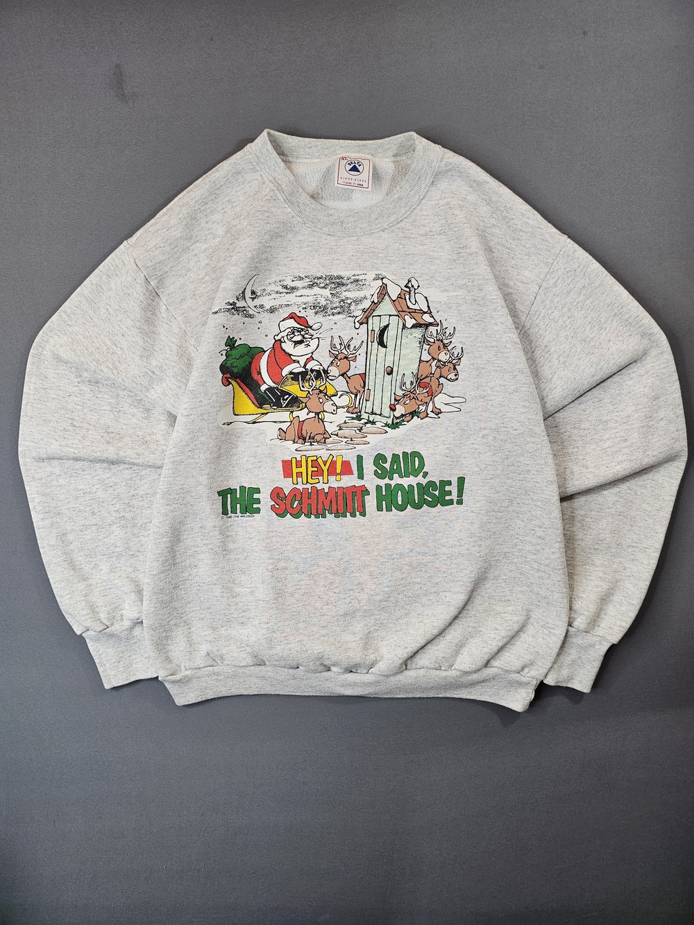 Vintage 1990 The Wild Side "The Schmitt House" Christmas Sweatshirt XL